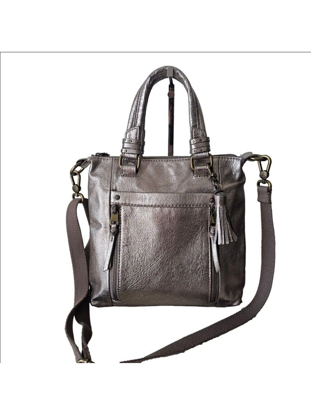 The Sak Sequoia Metallic Leather Crossbody Bag